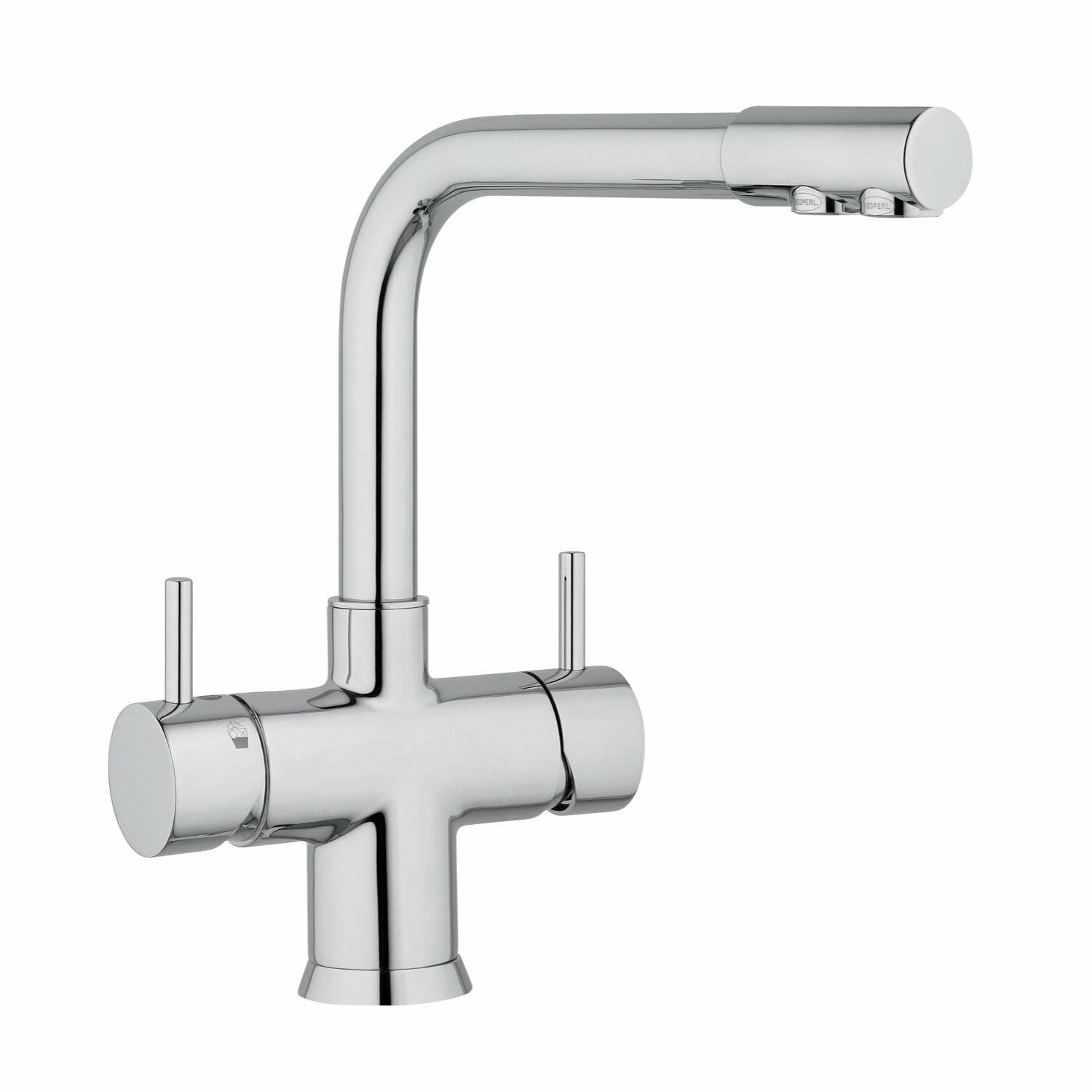 Untertisch-Tafelwassersystem SPRUDELUX® POWER SODA inkl. 5-Wege-Armatur NOBIUS L-Auslauf - Osmoseanlage-kaufen.de