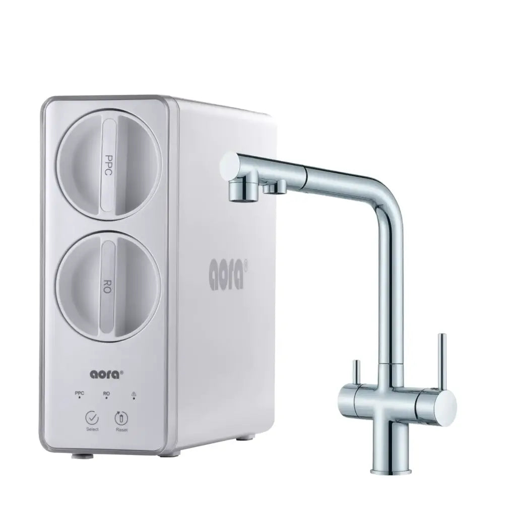 AORA GT600 Direct Flow Osmoseanlage inkl. 3-Wege-Edelstahl-Armatur - Osmoseanlage-kaufen.de