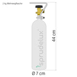 Untertisch-Wassersprudler Sprudel-Lok Inkl. GALLARDO Zapfhahn aus Edelstahl verchromt, mit Kompensator - Osmoseanlage-kaufen.de