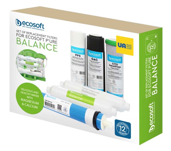Pure Balance Ersatzfilter, 6er Pack, 12 Monate - Osmoseanlage-kaufen.de