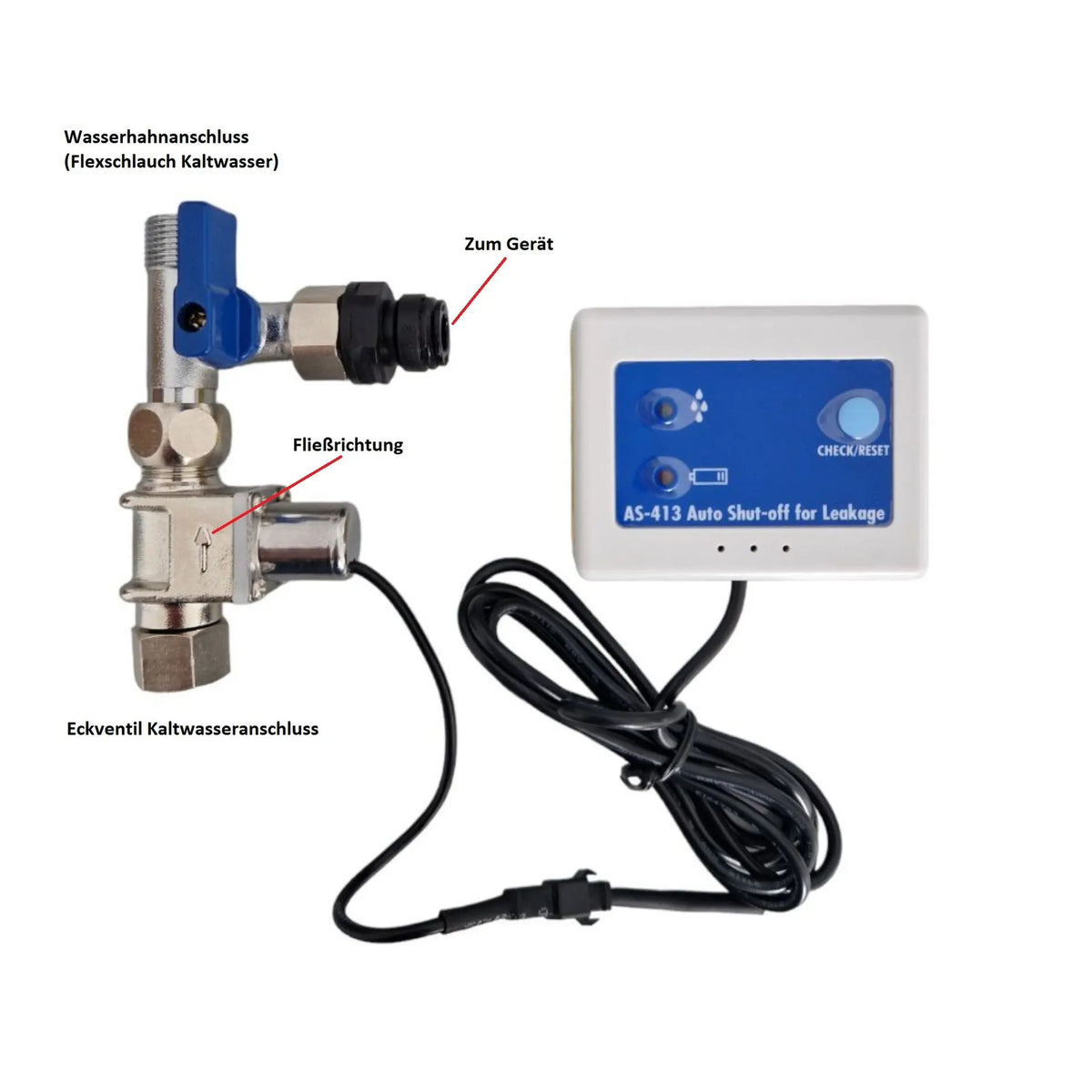 Elektronischer AQUA STOP - Lekageschutz - Osmoseanlage-kaufen.de
