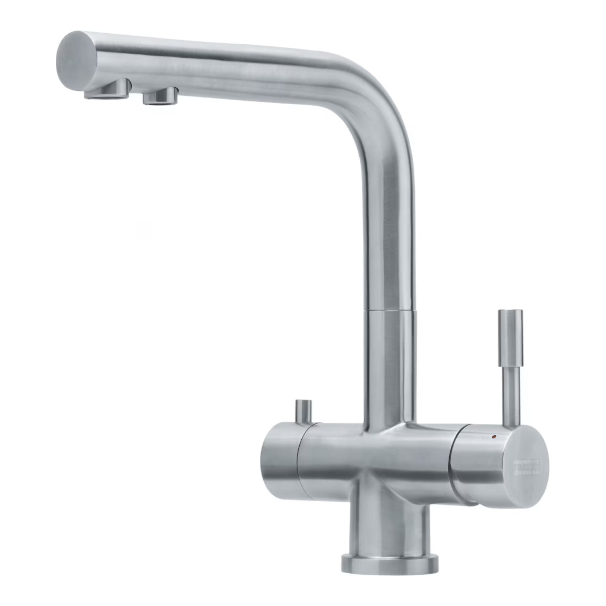 Franke Wellfresh 110 - 3-Wege-Wasserhahn L-Auslauf Edelstahl Massiv + Britafilter P1000 - Osmoseanlage-kaufen.de