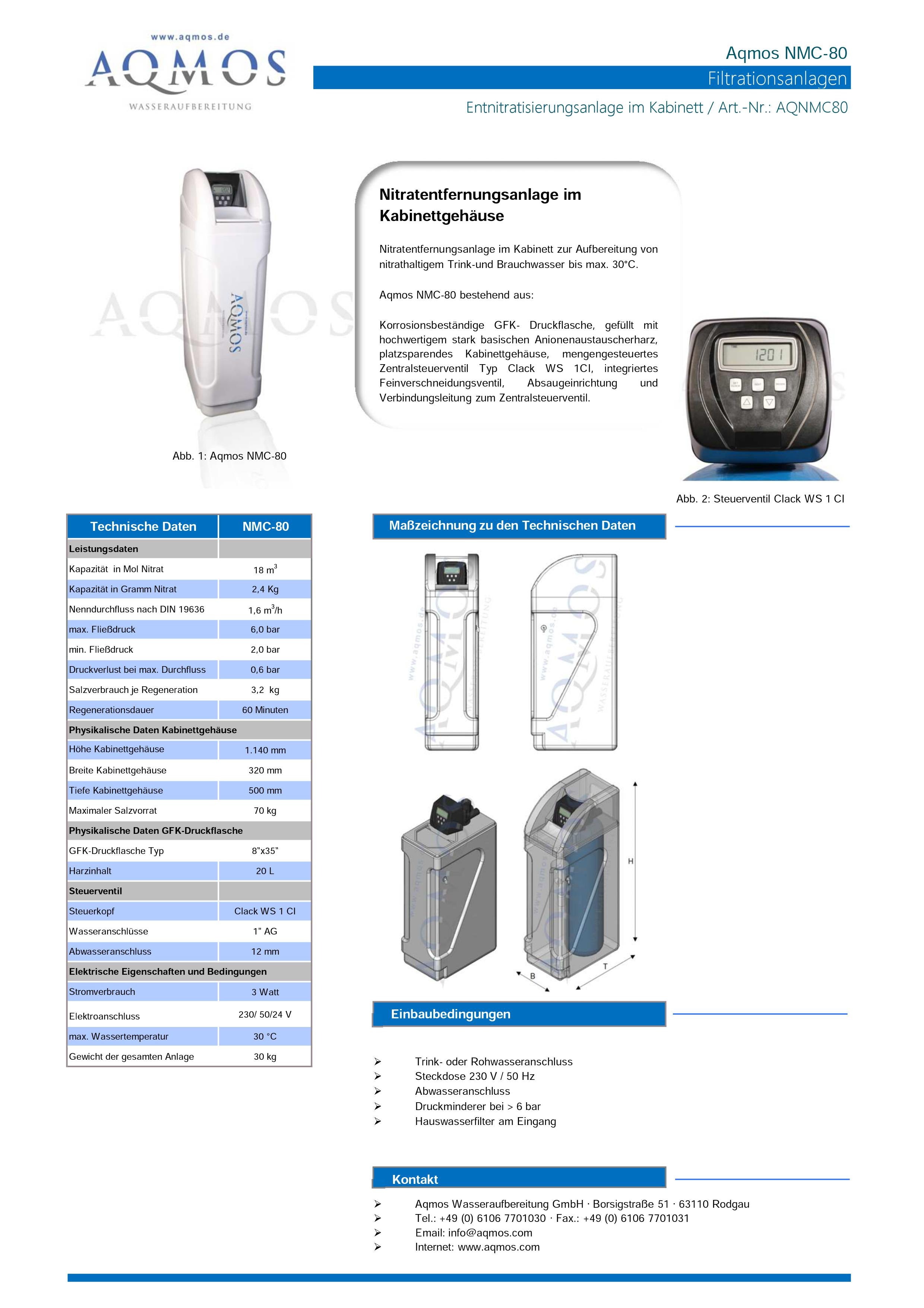 Nitratentfernungsanlage NMC-80 - Osmoseanlage-kaufen.de