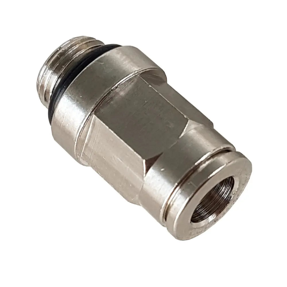 Connector für CO2 Druckminderer aus Metall AG x QC  (1/8" AG x 6mm QC) - Osmoseanlage-kaufen.de