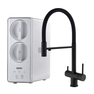 AORA GT600 Direct Flow Osmoseanlage inkl. 3-Wege-Armatur in schwarz - Osmoseanlage-kaufen.de