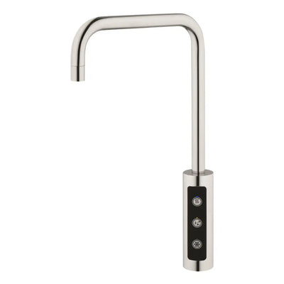 3-Wege-Zusatzarmatur LARA in Edelstahl Massiv - Wasserhahn geeignet für Sprudelwasser - Osmoseanlage-kaufen.de