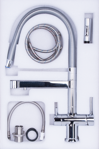 Drei-Wege-Wasserhahn Neptun Chrome