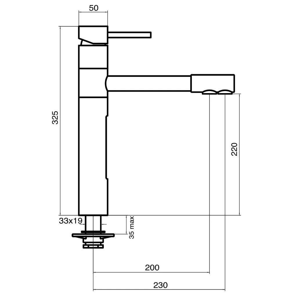 Designer 5-Wege-Wasserhahn STELLA Hot Edelstahl massiv - Osmoseanlage-kaufen.de