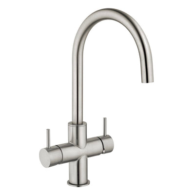 Designer 5-Wege-Wasserhahn CUCINA UNICA Edelstahl massiv - Osmoseanlage-kaufen.de