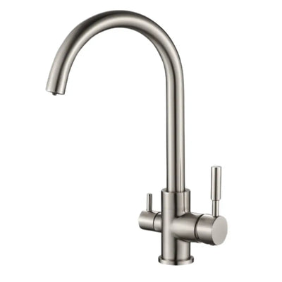 GIULIA 3-Wege-Wasserhahn | 360° drehbare Küchenarmatur Chrome - Osmoseanlage-kaufen.de