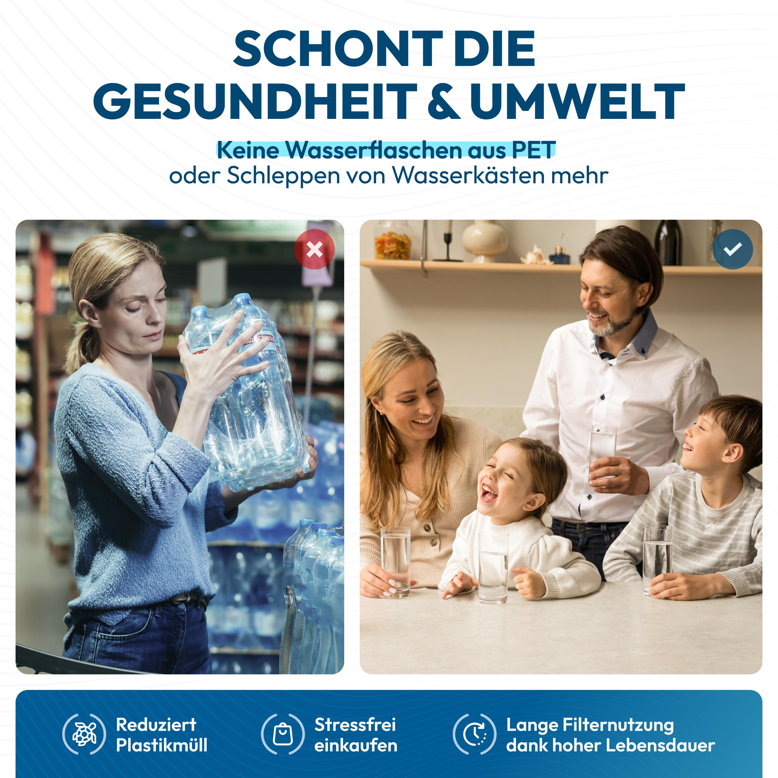 AORA GT600 Direct Flow Osmoseanlage inkl. 3-Wege-Armatur in schwarz - Osmoseanlage-kaufen.de