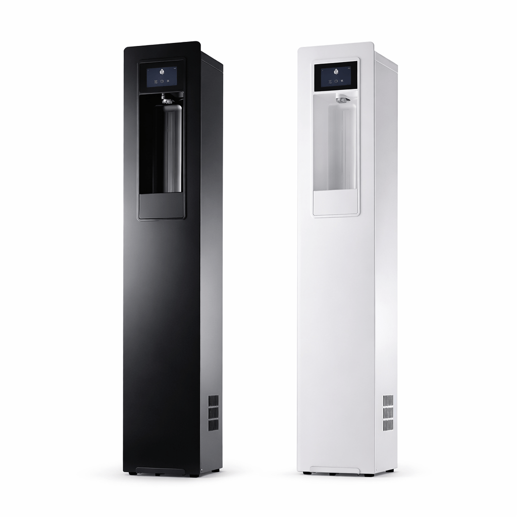 SPRUDELUX RENTY 20 - Full Touch Standgerät | 20 L/Std. | höchster CO2 Gehalt | kompakt & elegant | Made in Italy