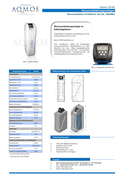 Wasserenthärter CM-80 - Osmoseanlage-kaufen.de