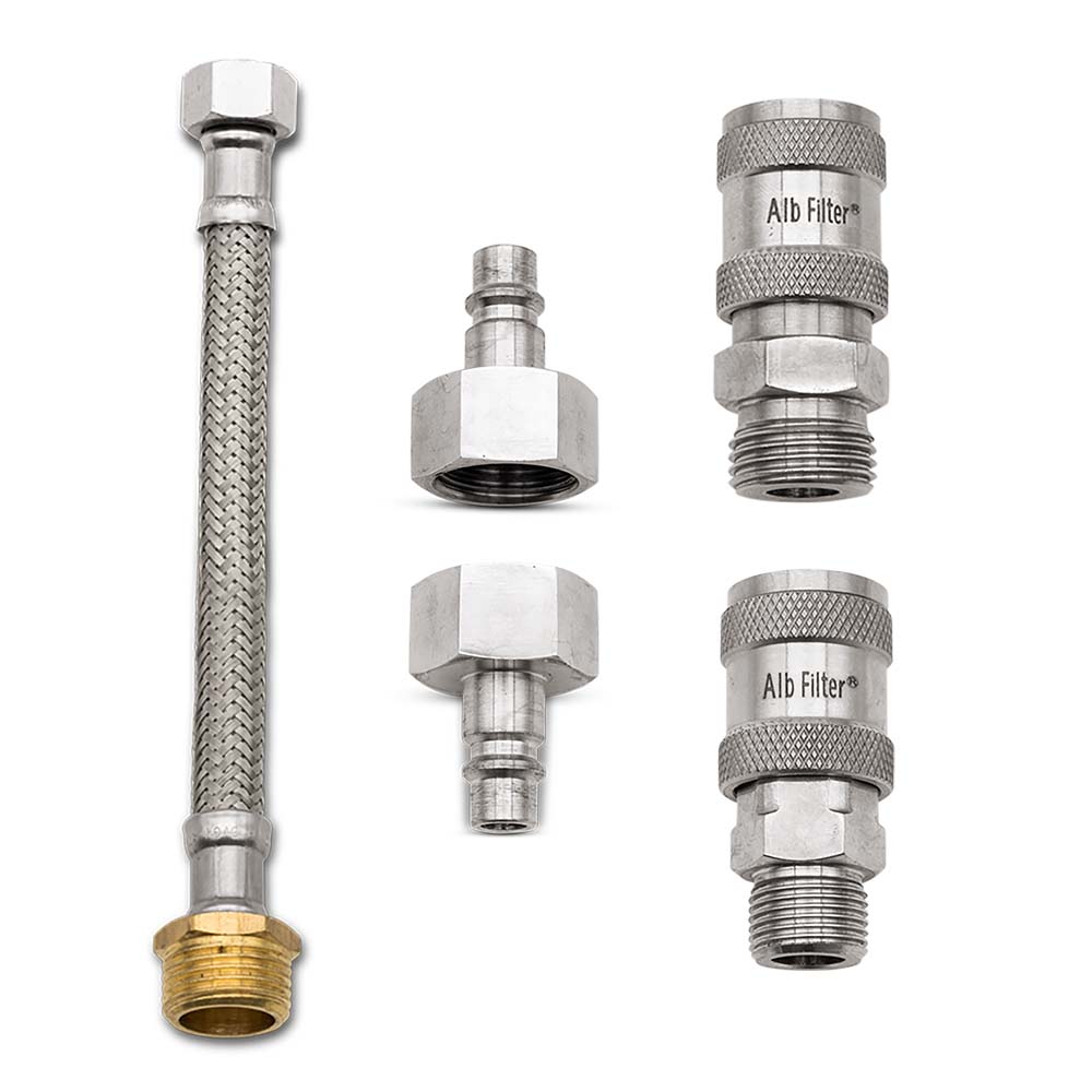 Alb Filter Anschluss-Set 20 cm Schnellkupplung für Unterspüle - Osmoseanlage-kaufen.de