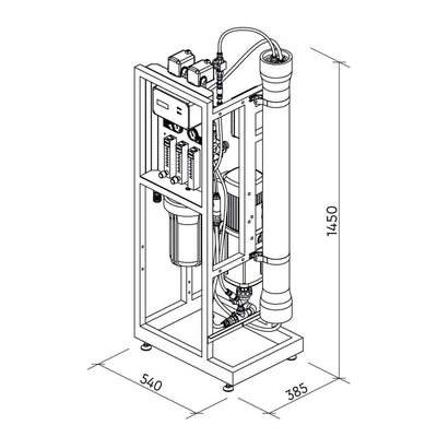 Umkehrosmoseanlage MO6500 (250l/Std.) - Osmoseanlage-kaufen.de
