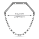 CO2 Flaschenhalter aus Edelstahl inkl. Kette für 2-10 KG Flaschen - Osmoseanlage-kaufen.de