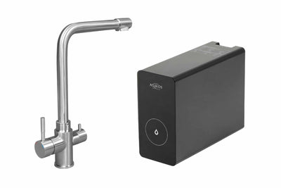 Komplettset Untertisch-Osmoseanlage All in One mit 3-Wege Wasserhahn Chrome - Osmoseanlage-kaufen.de