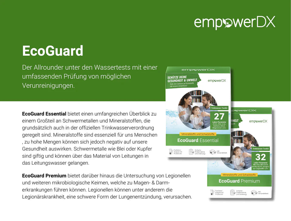 Umfangreiche Mineral- und Schadstoffanalyse - EcoGuard Essential - Osmoseanlage-kaufen.de