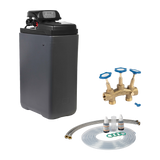 AQMOS Wasserenthärter PINK 20 mit Anschlussset und Montageblock - Osmoseanlage-kaufen.de