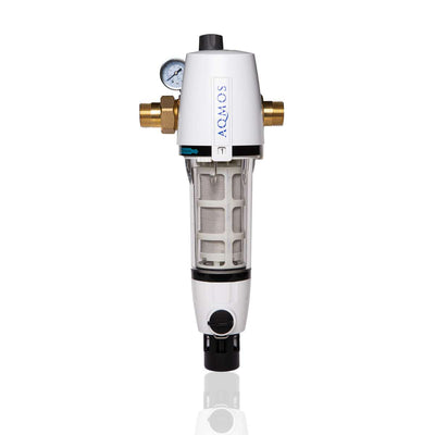 Rückspülfilter 1" AQMOS mit Druckminderer und Manometer - Osmoseanlage-kaufen.de