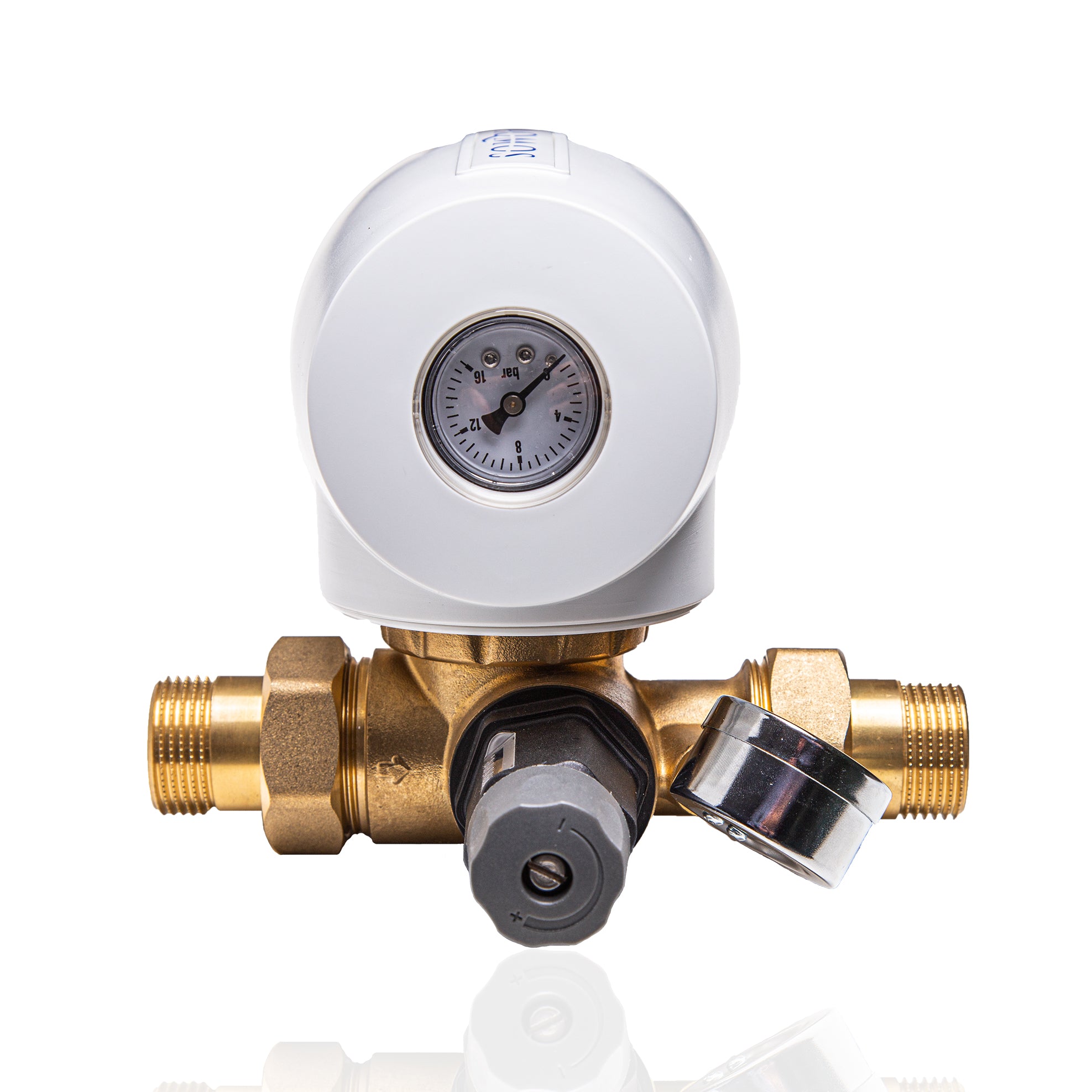 Rückspülfilter Aqmos 1 mit Rückspülfilterautomatik, Druckminderer und Manometer - Osmoseanlage-kaufen.de