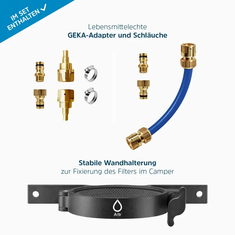 Alb Filter PRO CAMPER Set Trinkwasserfilter Kombination - Osmoseanlage-kaufen.de