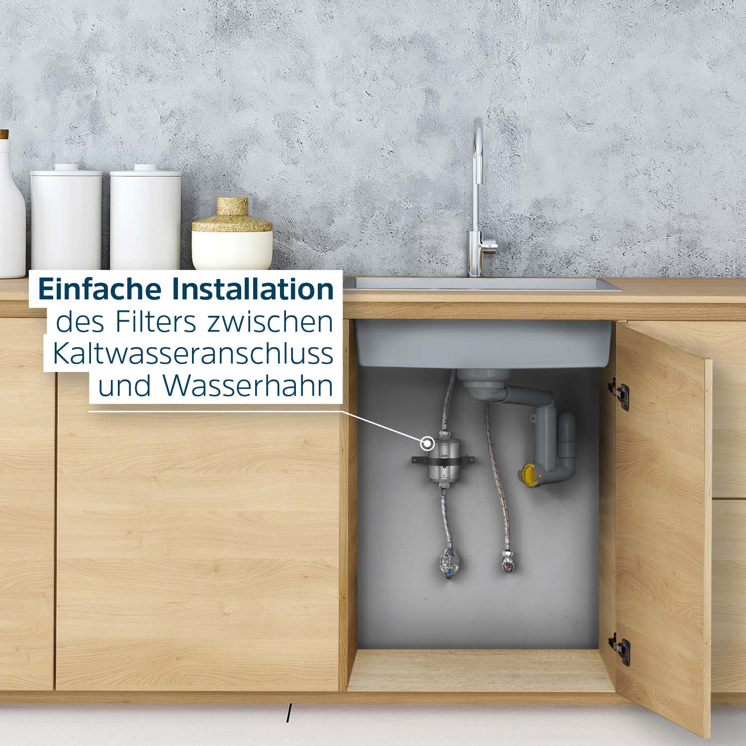 Alb Filter Active - Untertisch mit Komplett-Set Schnellkupplung - Osmoseanlage-kaufen.de