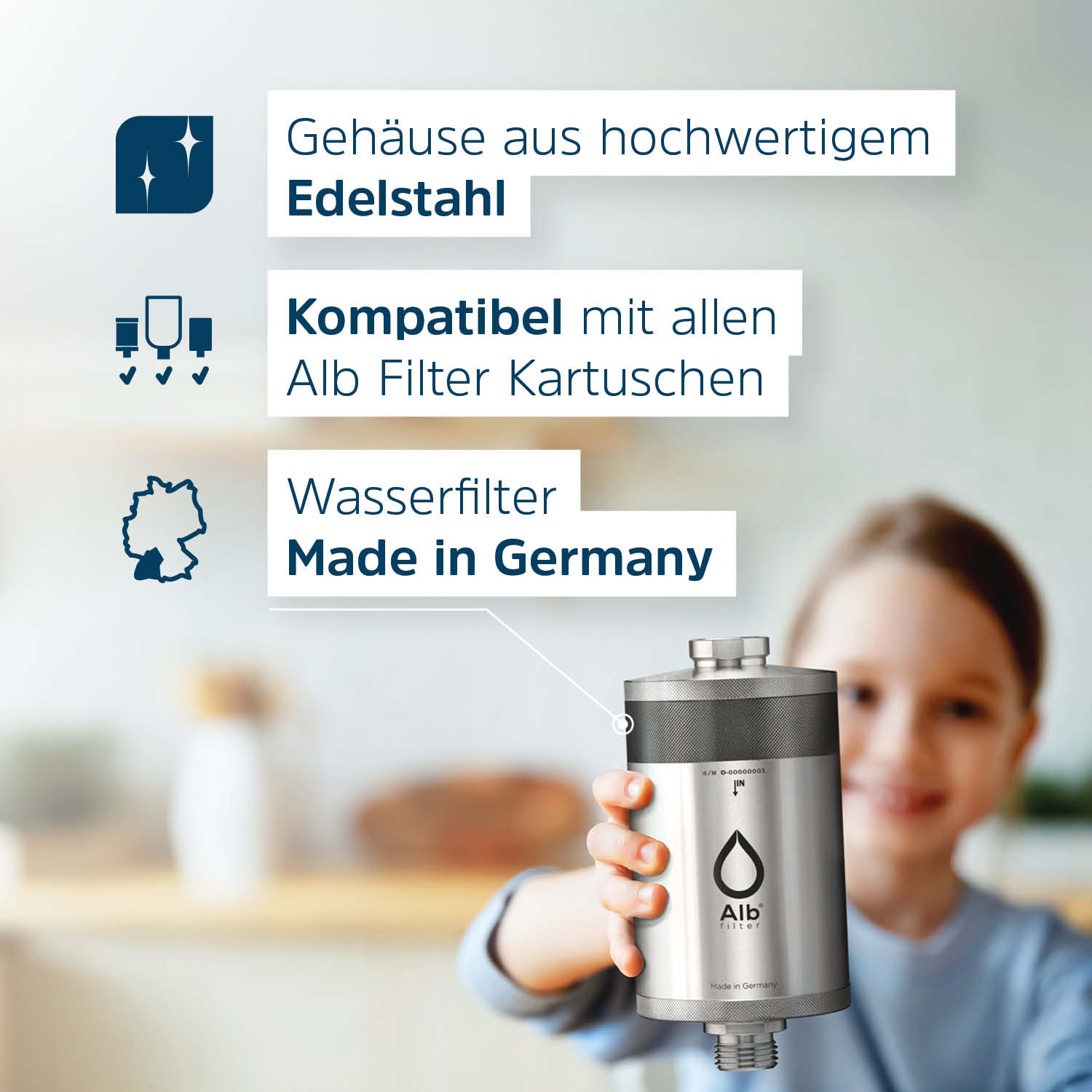 Alb Filter Active - Untertisch mit Komplett-Set Schnellkupplung - Osmoseanlage-kaufen.de