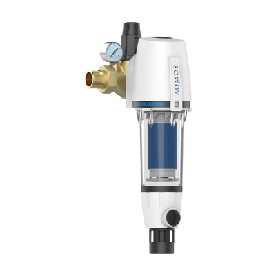 AQMOS Rückspülfilter 1″ mit Automatik, Druckminderer & Manometer - Osmoseanlage-kaufen.de