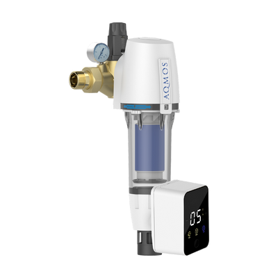 AQMOS Rückspülfilter 1″ mit Automatik, Druckminderer & Manometer - Osmoseanlage-kaufen.de
