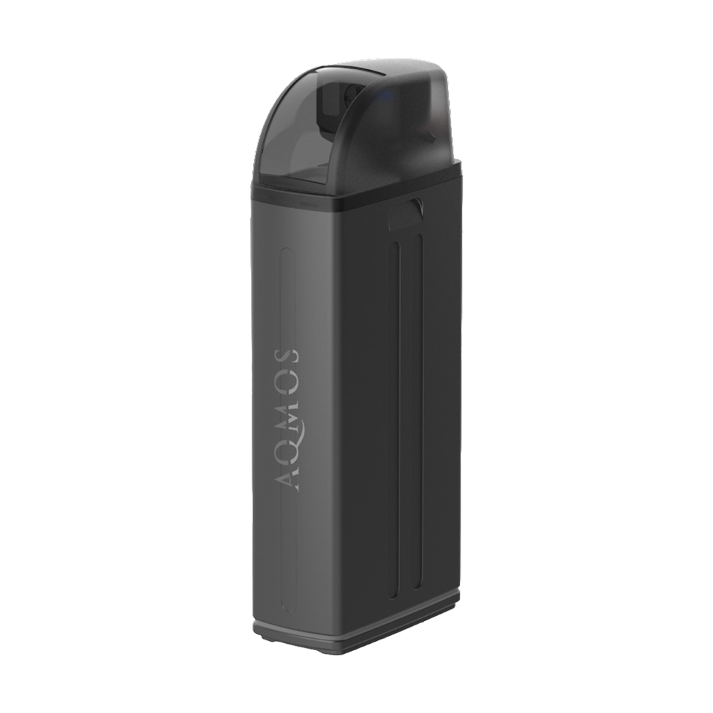 Aqmos Wasserenthärtungsanlage R2D2-72 BLACK EDITION mit Anschlussset und Montageblock | Bis 7 Personen