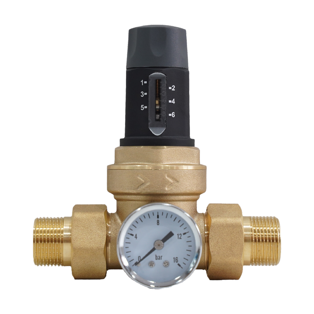 Voreinstellbarer Druckminderer 3/4" mit Manometer - Osmoseanlage-kaufen.de