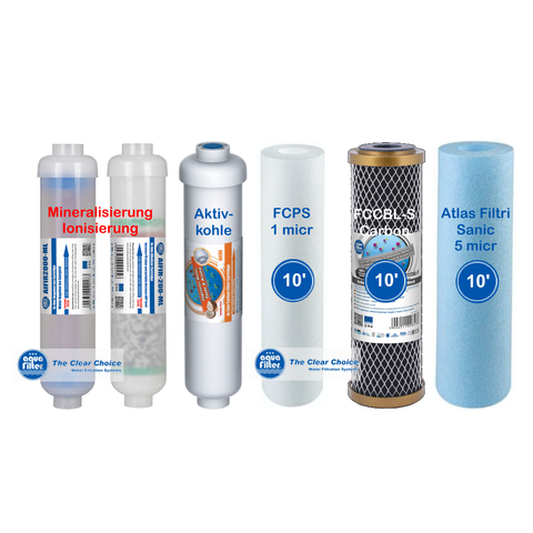 High Quality Filterset 10' Perfect Water No1 für Retec Osmoseanlage 600 GPD
