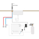 Designer 5-Wege-Wasserhahn STELLA Hot Edelstahl massiv - Osmoseanlage-kaufen.de
