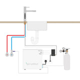 Designer 5-Wege-Wasserhahn STELLA Hot Edelstahl massiv - Osmoseanlage-kaufen.de
