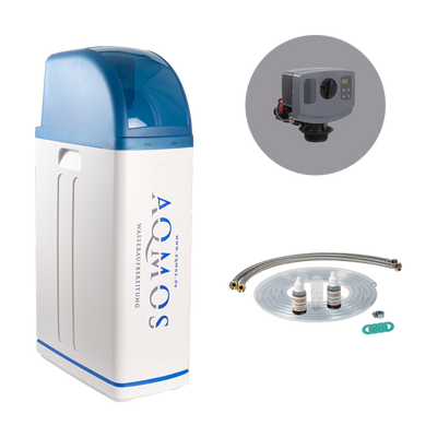 Aqmos Wasserenthärtungsanlage R2D2-48 mit Anschlussset 1"