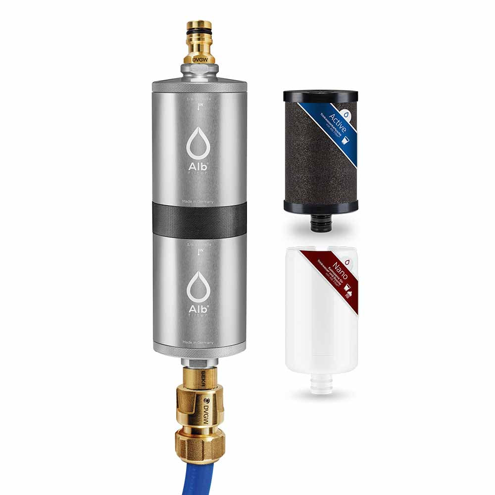 Alb Filter FUSION Active und Nano Trinkwasserfilter | Camping-Set: Mobil - Osmoseanlage-kaufen.de