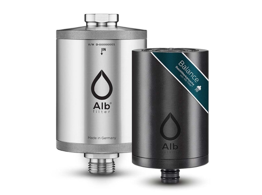 Alb Filter Balance Duschfilter für gesunde Haut & Haare Edelstahl Natur - Osmoseanlage-kaufen.de
