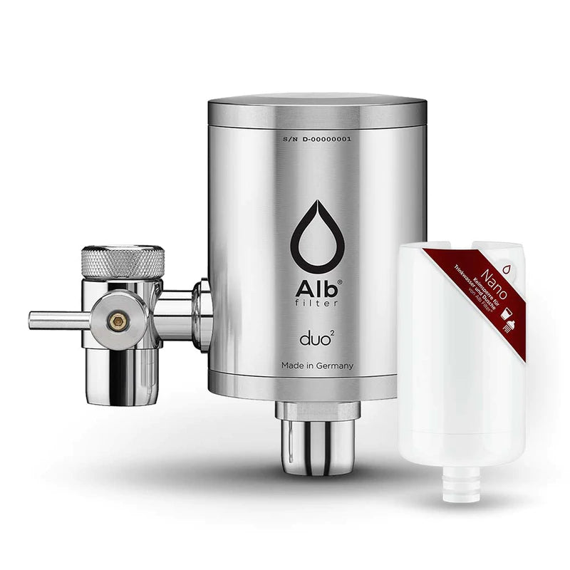 Alb Filter® Duo Nano Trinkwasserfilter - Silber - Osmoseanlage-kaufen.de
