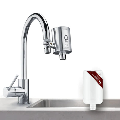 Alb Filter® Duo Nano Trinkwasserfilter - Silber - Osmoseanlage-kaufen.de