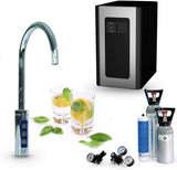 Untertisch-Tafelwasseranlage BLUE DIAMOND inkl. Filtereinheit CO2 Flasche und Wasserhahn